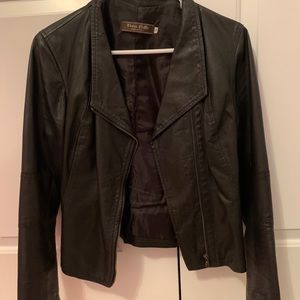 Black Italian Leather